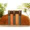 Handmade oak wood bookends for sale